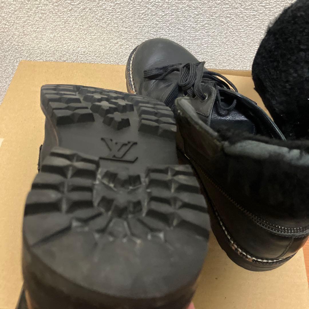 【最高級】ルイヴィトン ダミエ アンフィニ ムートンブーツ 2WAY 黒