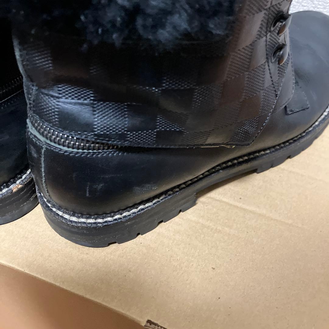 【最高級】ルイヴィトン ダミエ アンフィニ ムートンブーツ 2WAY 黒