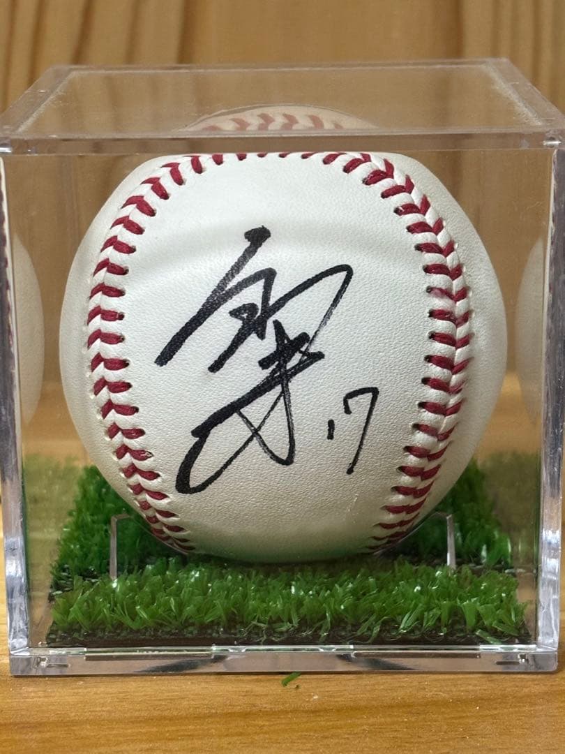 千葉ロッテマリーンズ 佐々木朗希 直筆サインボール ロゴ入り練習球