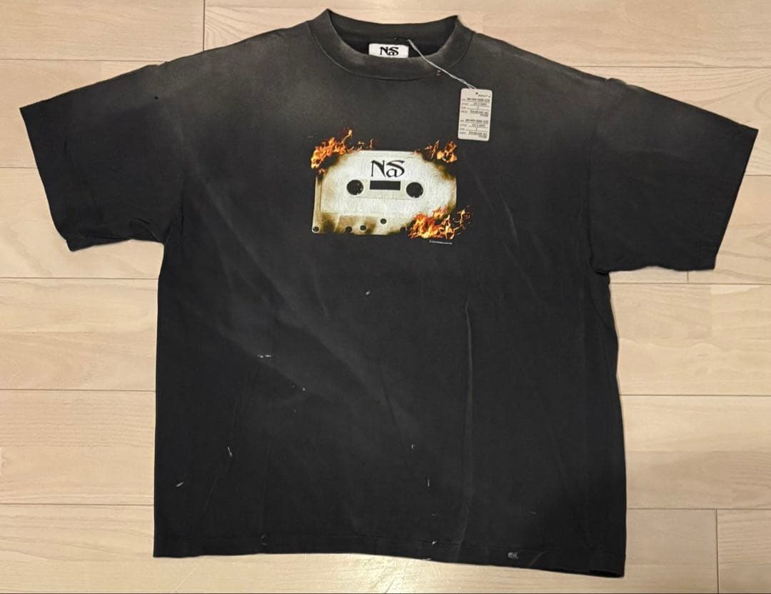 セントマイケル25FW発売NASコラボ NAS SS TEE/NAS黒L美品