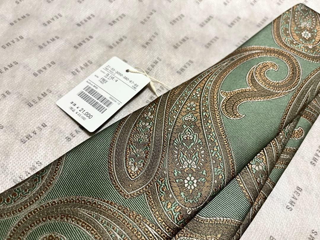 【新品】Holliday & Brown / BEAMS ペイズリー柄 ネクタイ