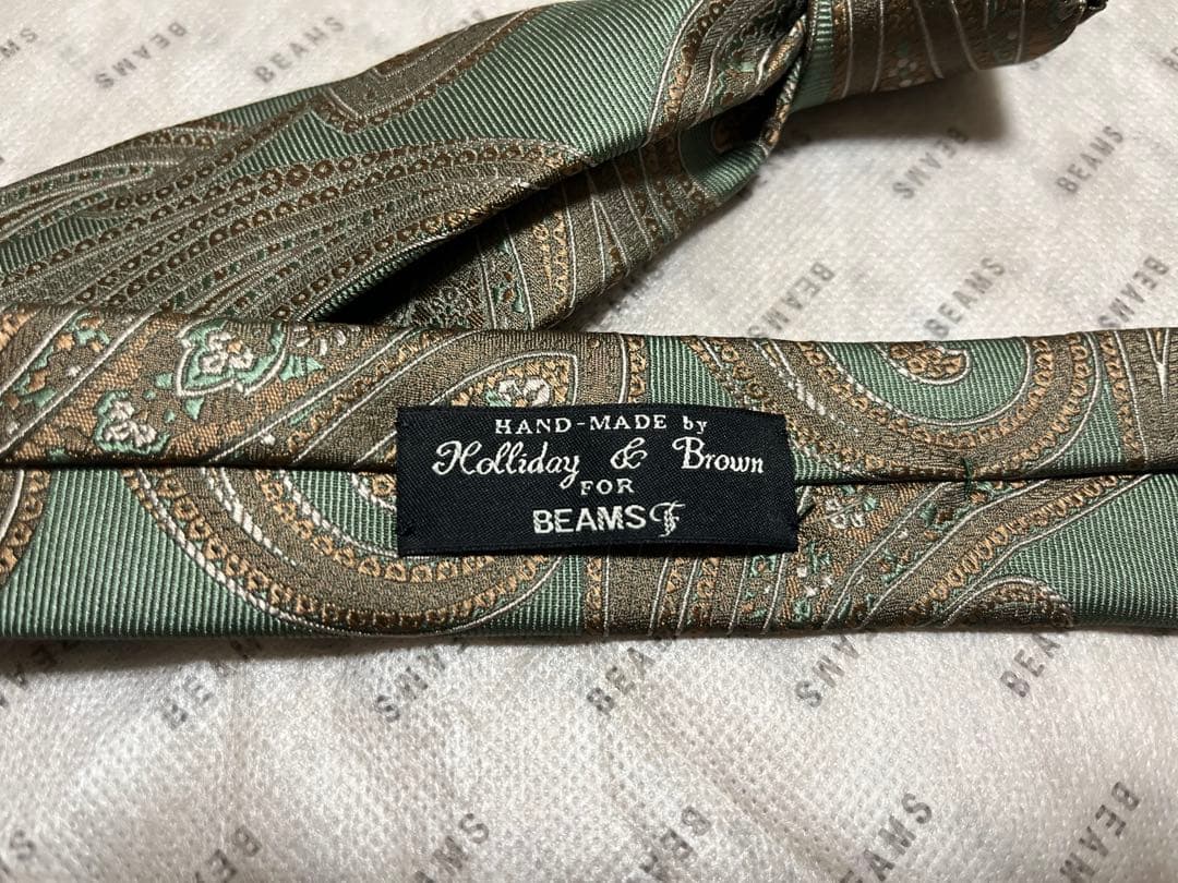 【新品】Holliday & Brown / BEAMS ペイズリー柄 ネクタイ
