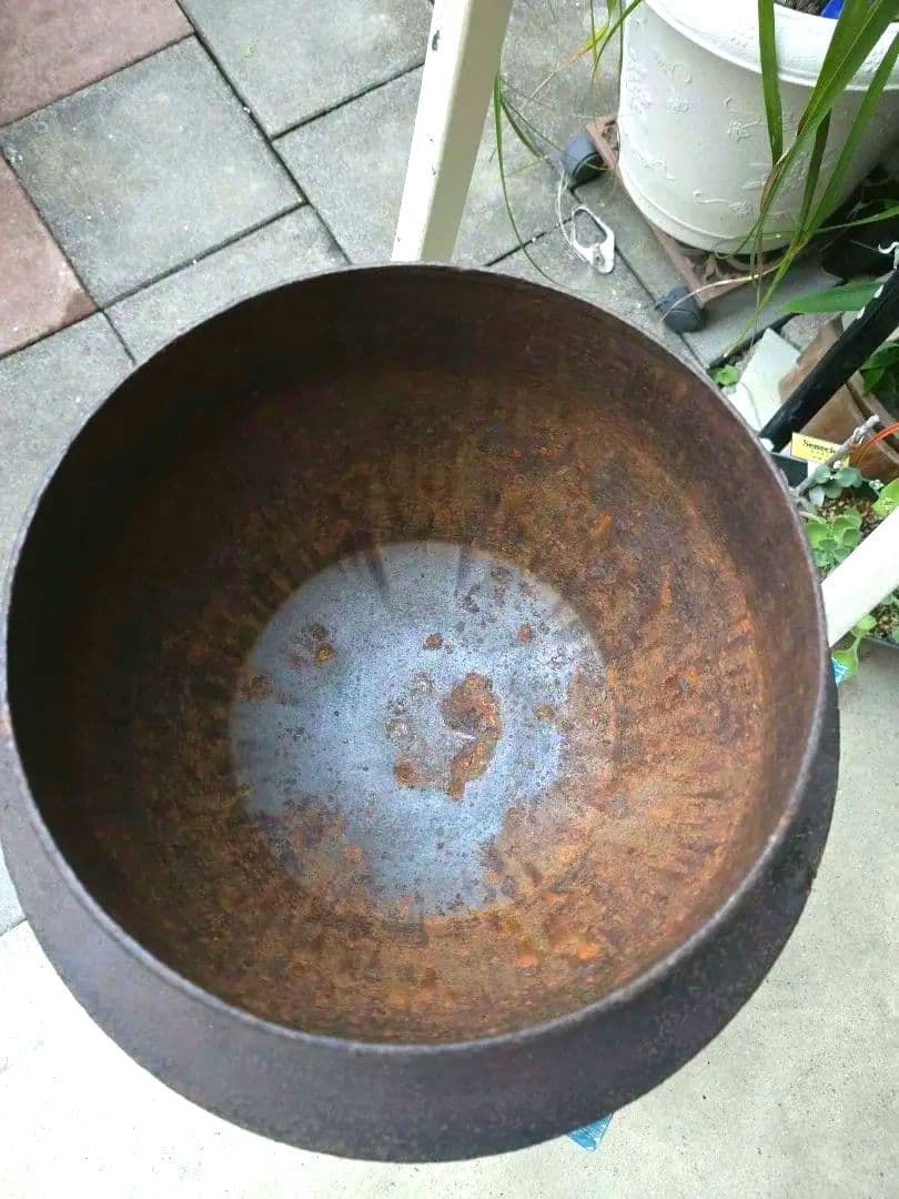 古民具 鉄製羽釜(蓋付き) ／ 和せいろ蒸し器 お餅つき用具