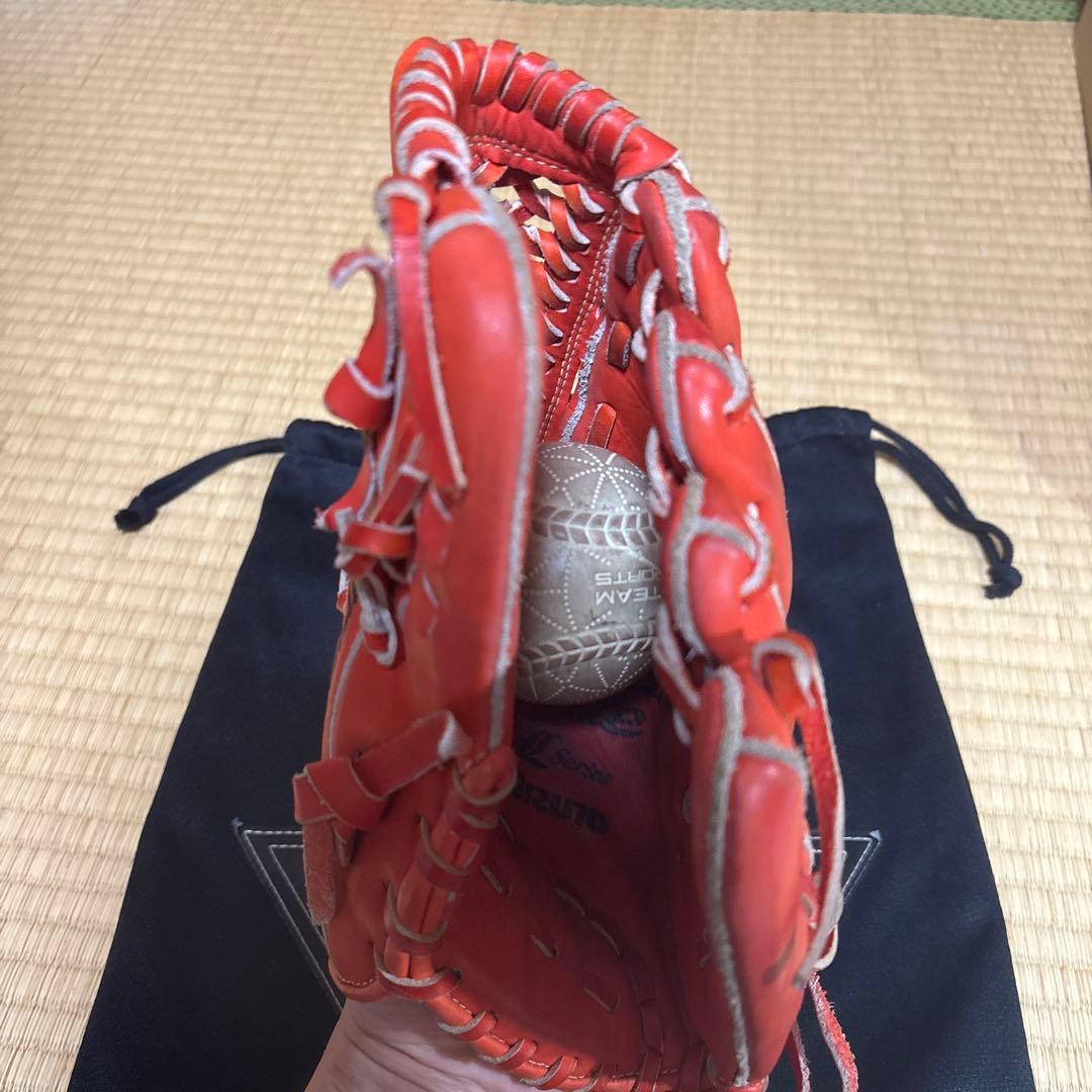 t*o様 Mizuno Global Elite 軟式グローブ 内野手用 オレン