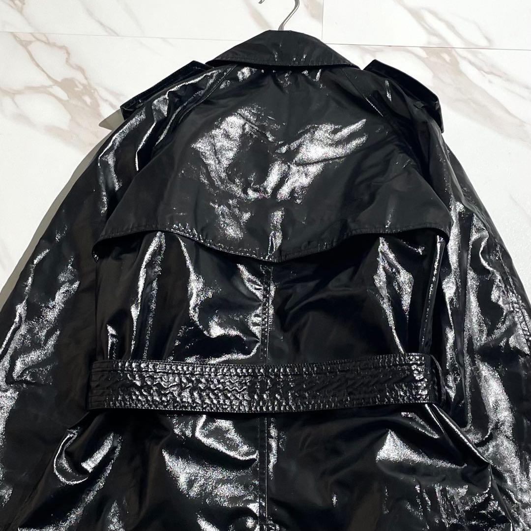 【未使用品】ジャンポールゴルチエ トレンチコート コーティング Lサイズ 黒