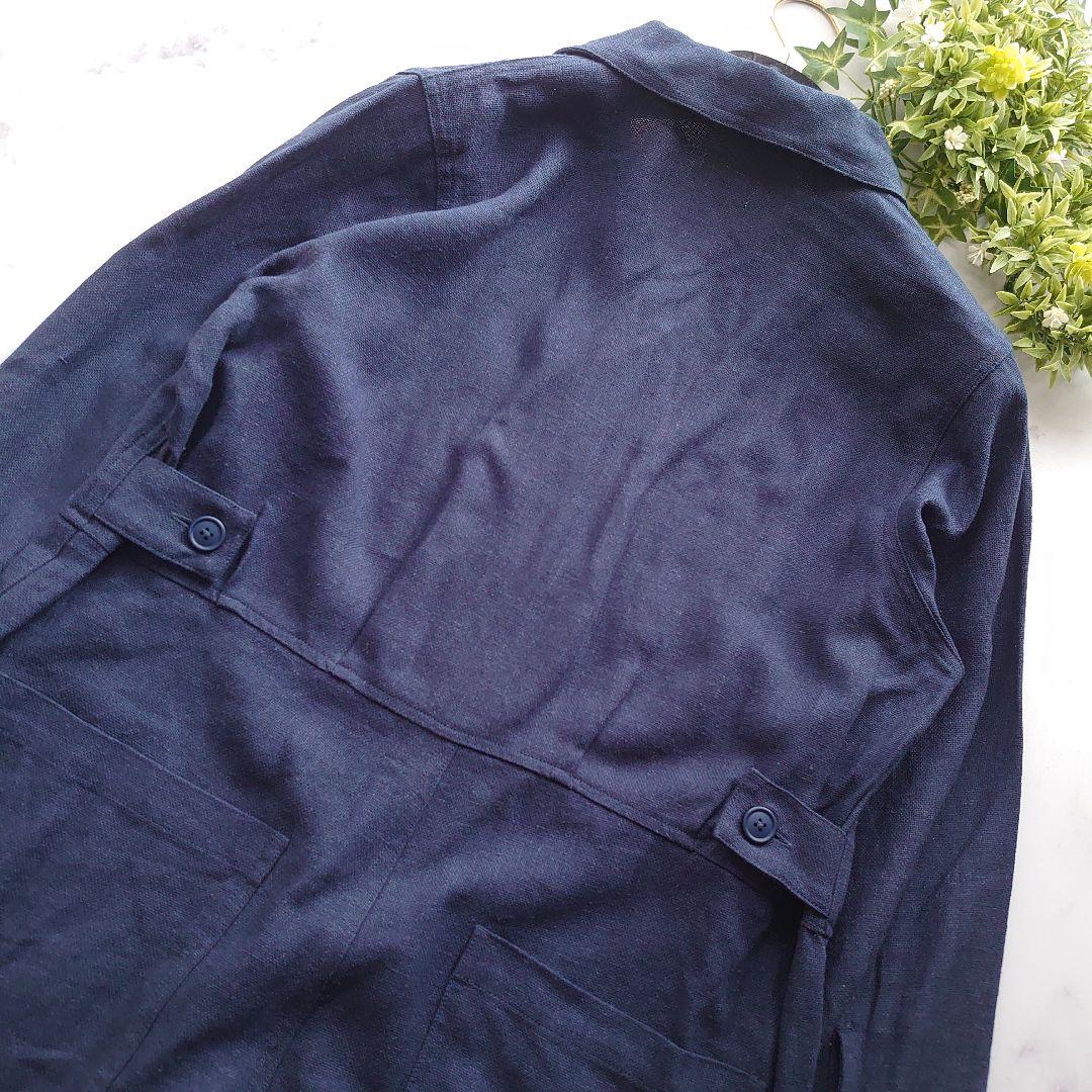 近年 タグ付 RHC ロンハーマン オールインワン ネイビー リネン M-L相当