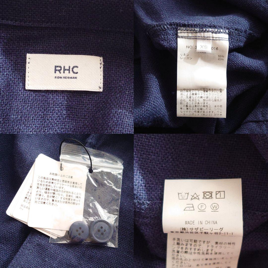 近年 タグ付 RHC ロンハーマン オールインワン ネイビー リネン M-L相当