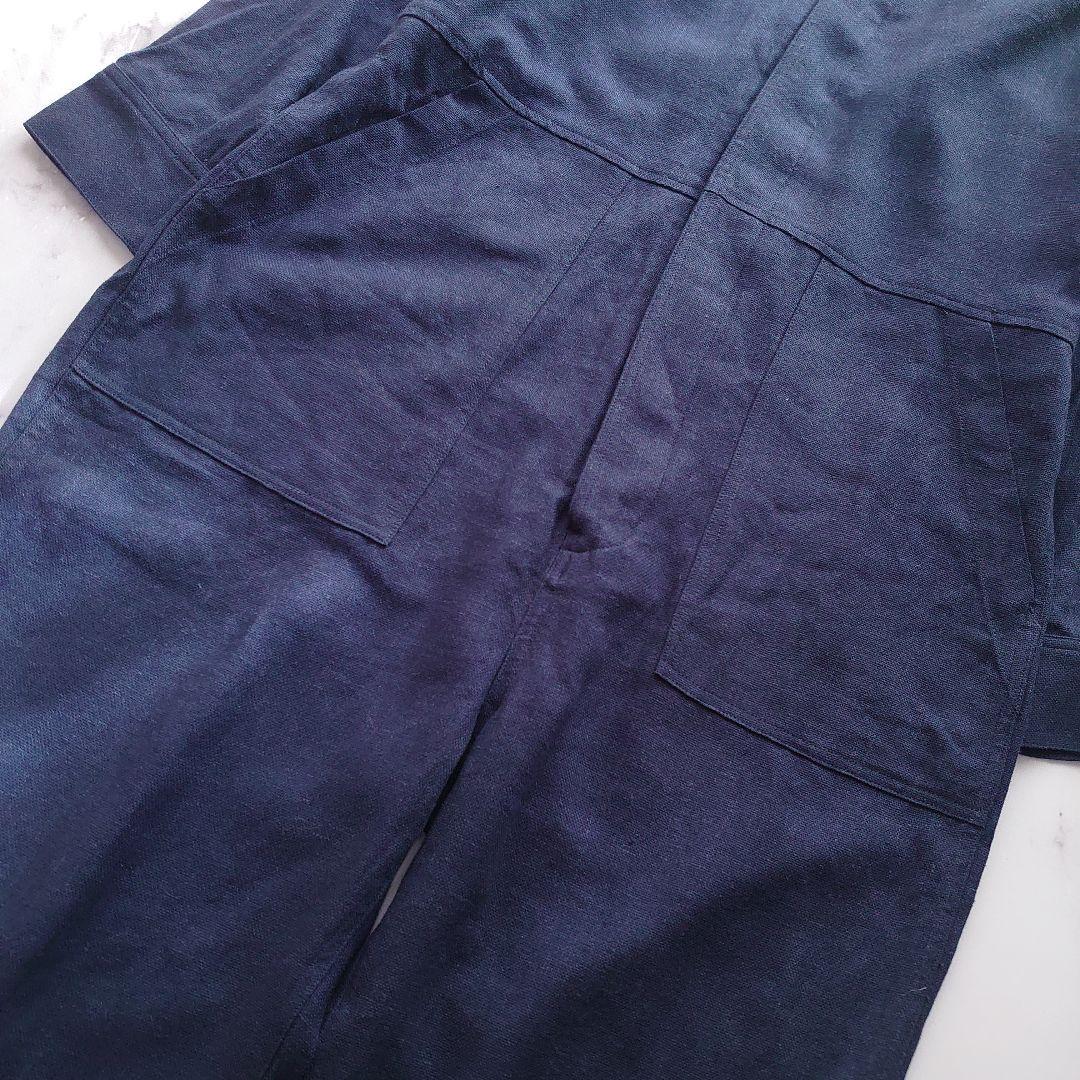 近年 タグ付 RHC ロンハーマン オールインワン ネイビー リネン M-L相当