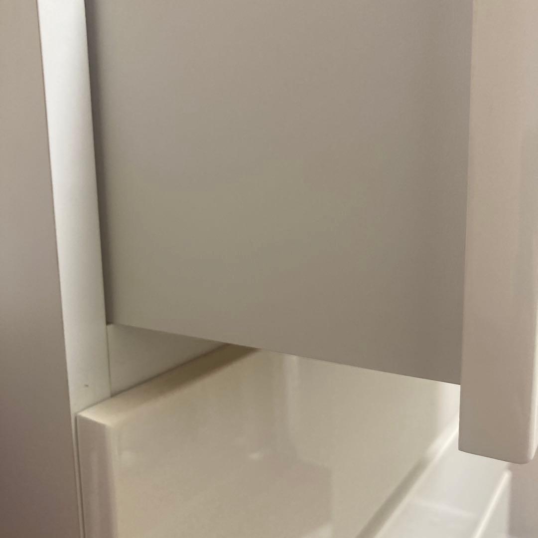 ホワイト 5段チェスト 奥行き42cm×幅80cm×高さ108cm