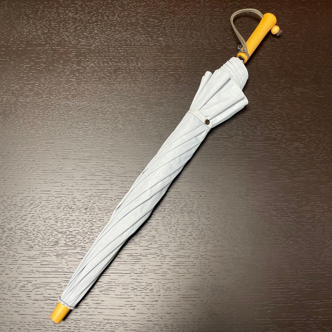 サンバリア100 折りたたみ日傘 ２段折 フロストブルー