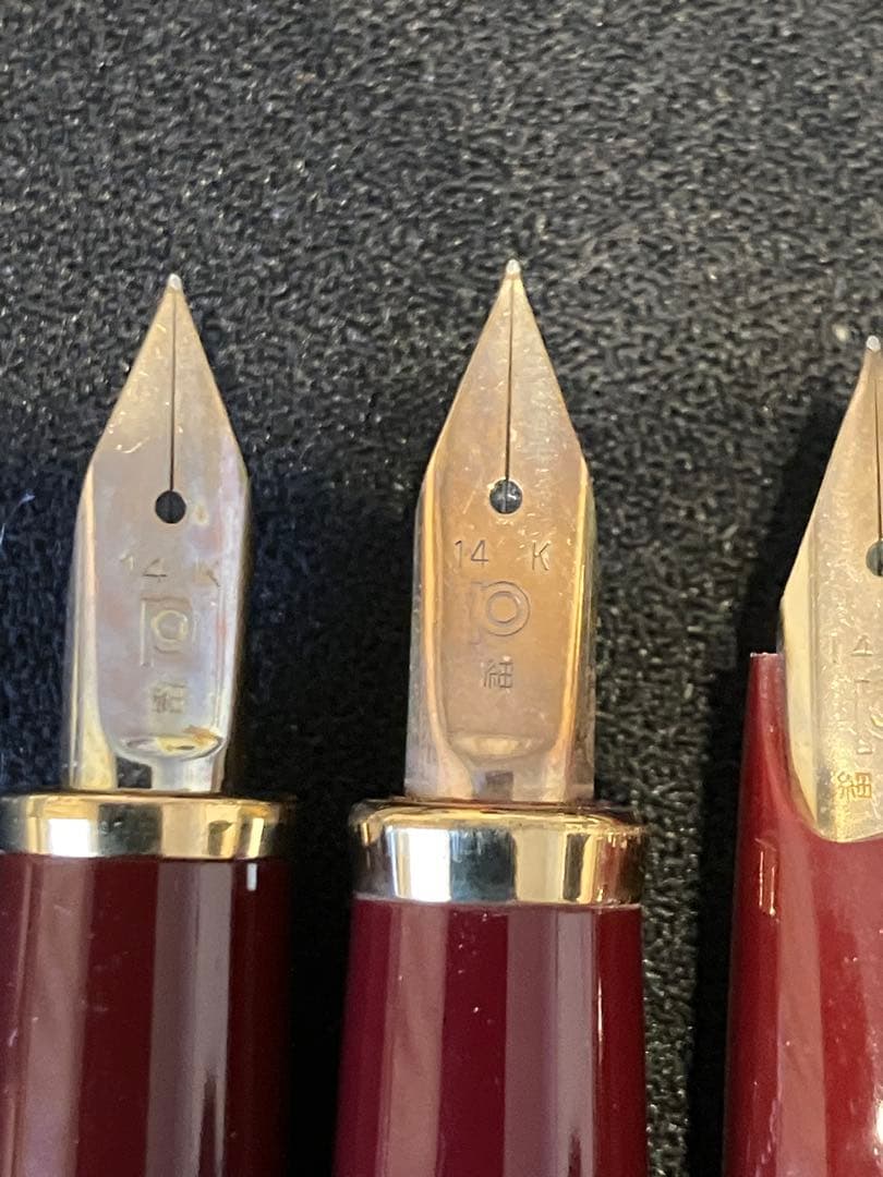 万年筆5本 ペン先K14x5 K18x1