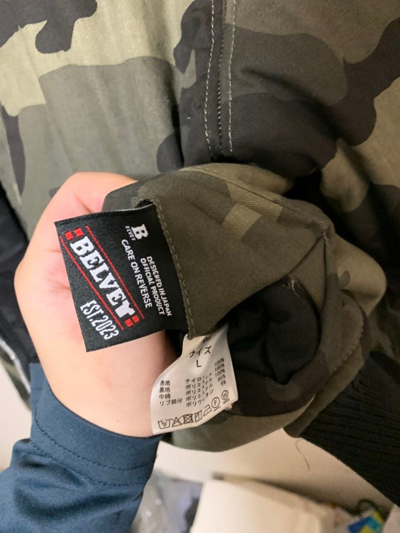 ジャケット・アウター BELVETcamoreversible ma1 jacket