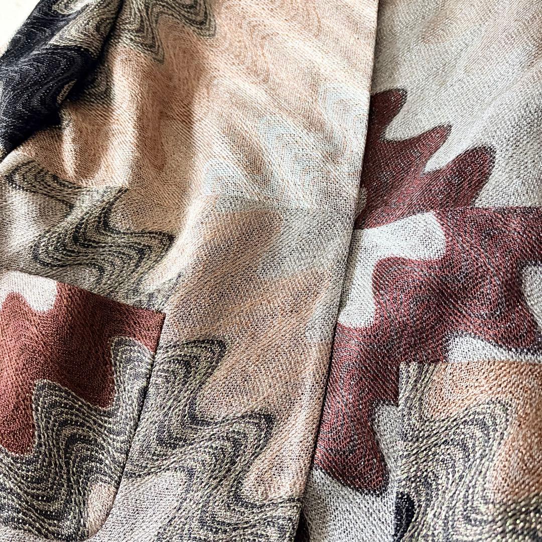 6174 美品✨ ミッソーニ テーラードジャケット 総柄 マルチカラー イタリア