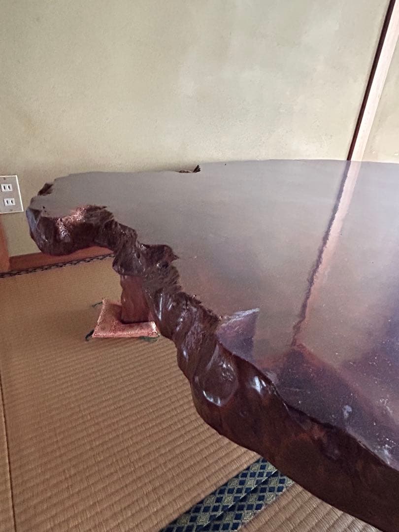 天然木、大型一枚板座卓180