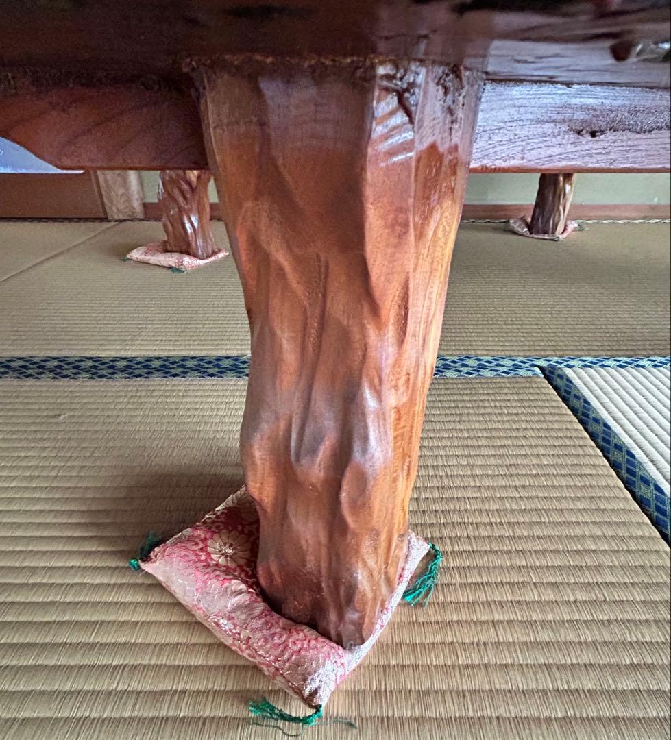 天然木、大型一枚板座卓180