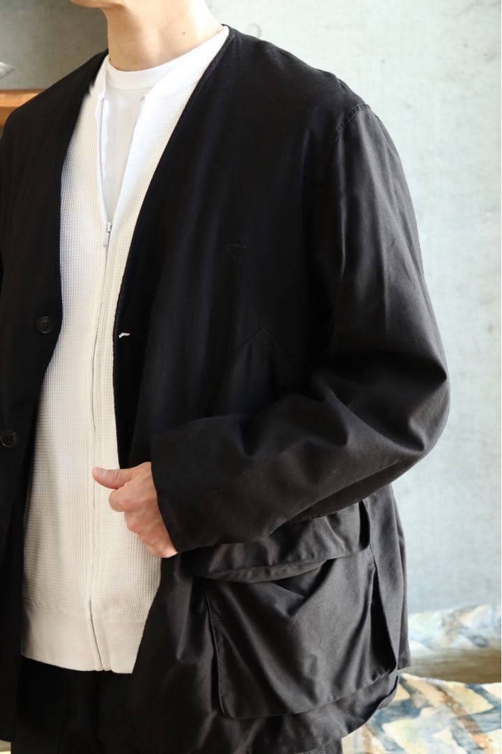 comoli コモリ コットンサテン ハンティングジャケット　サイズ2