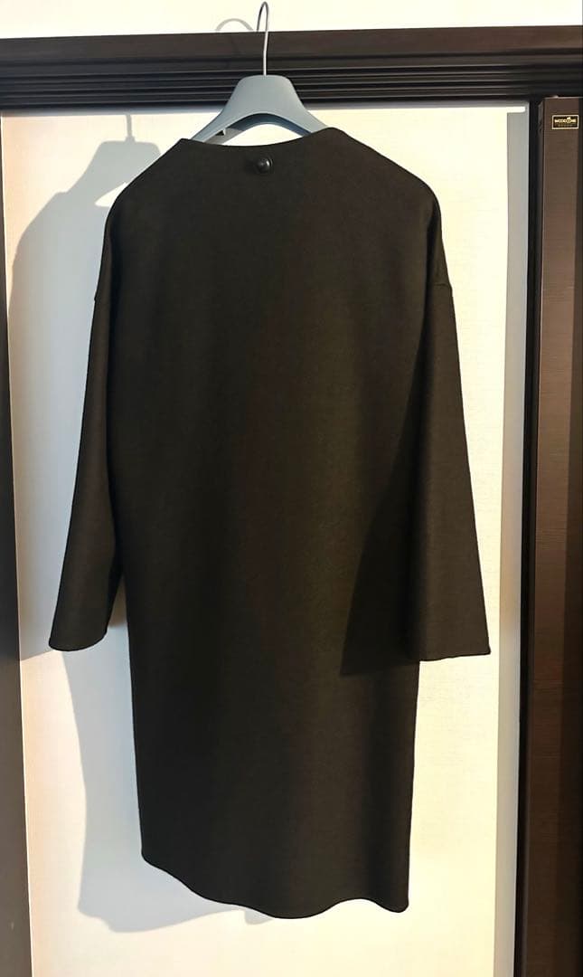 エルメス　カシミアコート　ケープ付