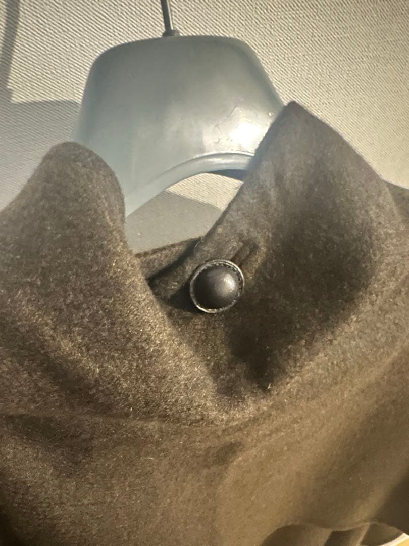 エルメス　カシミアコート　ケープ付