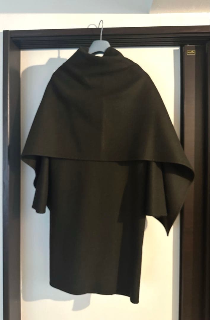 エルメス　カシミアコート　ケープ付