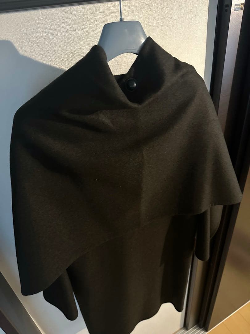 エルメス　カシミアコート　ケープ付