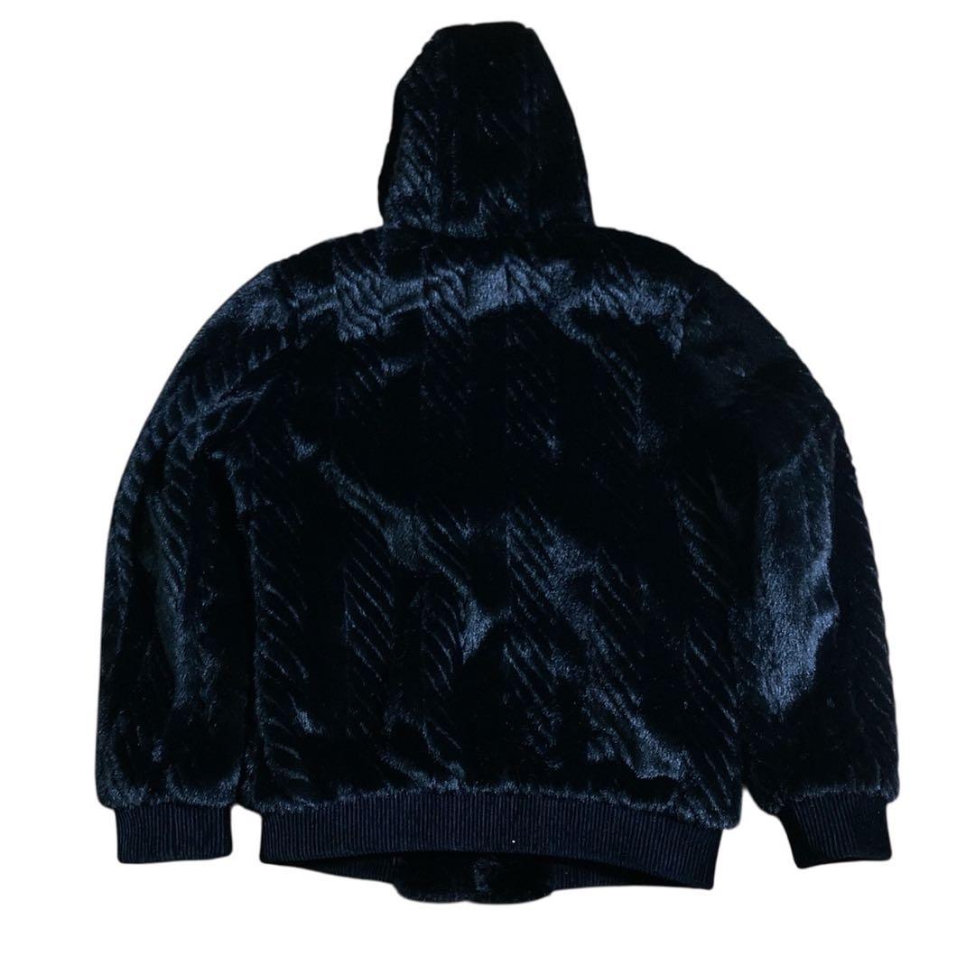 新品タグ付き✨【RISELIN】ファーコート フード付 カシミヤミンク混 (M)