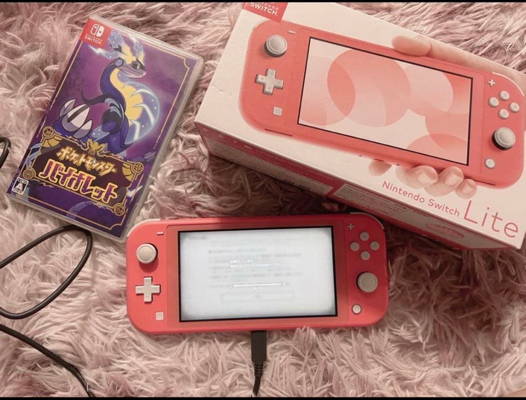 N.SWITCH LITE コーラル ポケモン バイオレットソフト セット販売