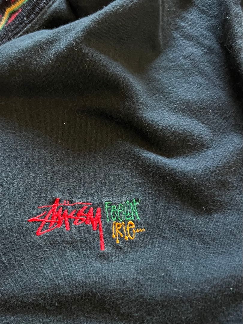 80年代　オールドステューシー　モックネック　ラスタカラー