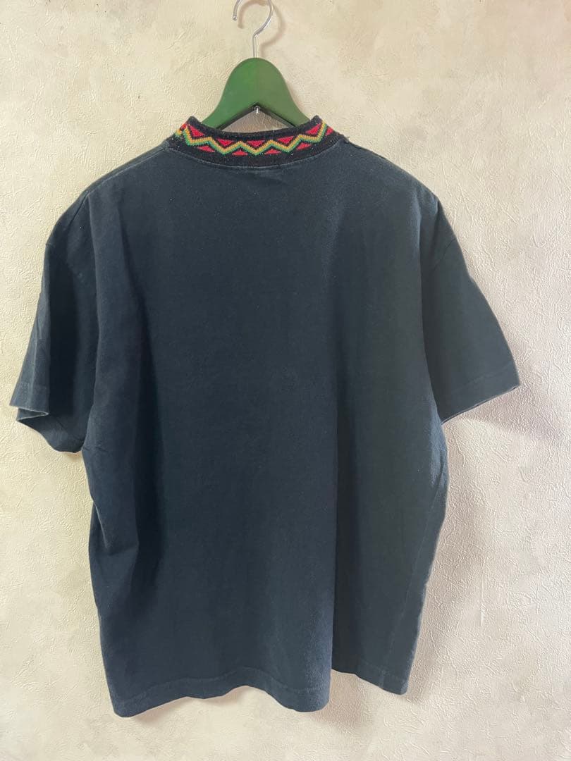 80年代　オールドステューシー　モックネック　ラスタカラー