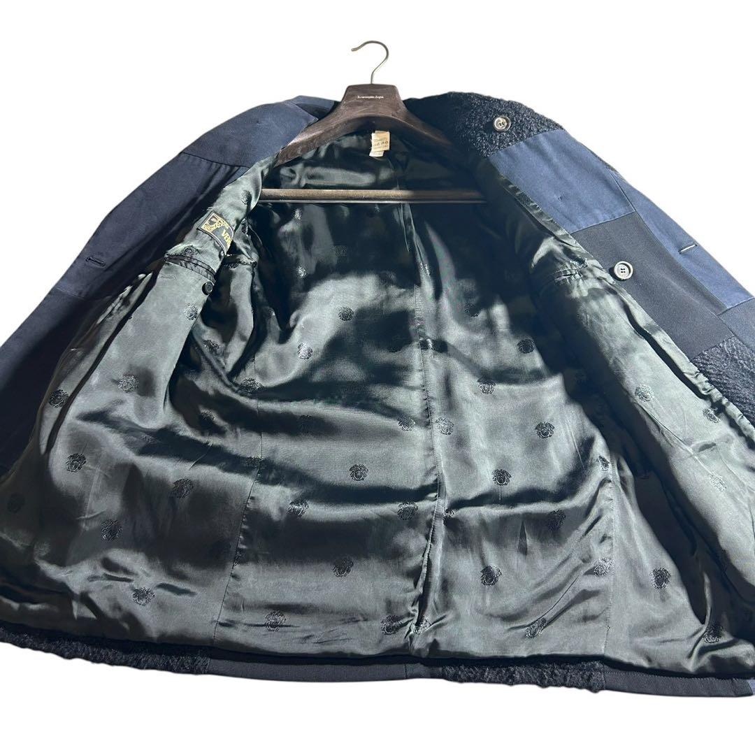 VERSACE ヴェルサーチ カシミヤ100% 切り替え Pコート メデューサ