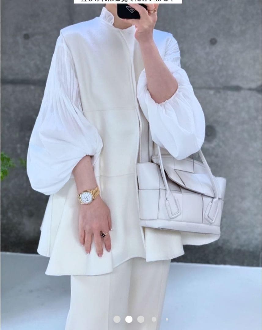 GIRLISH　St.cecilia リバーウールフレアジレ