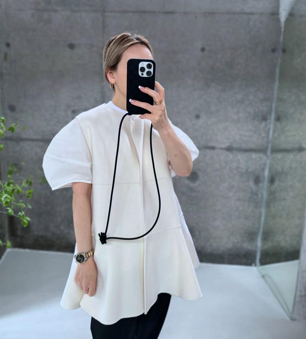 GIRLISH　St.cecilia リバーウールフレアジレ