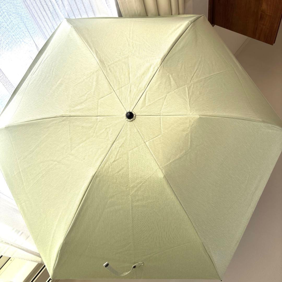 【サンバリア100】3段折り日傘 グリーン