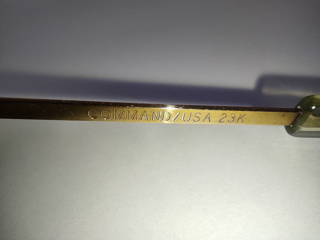 COMMAND コマンド ヴィンテージ USA 23K パイロット サングラス