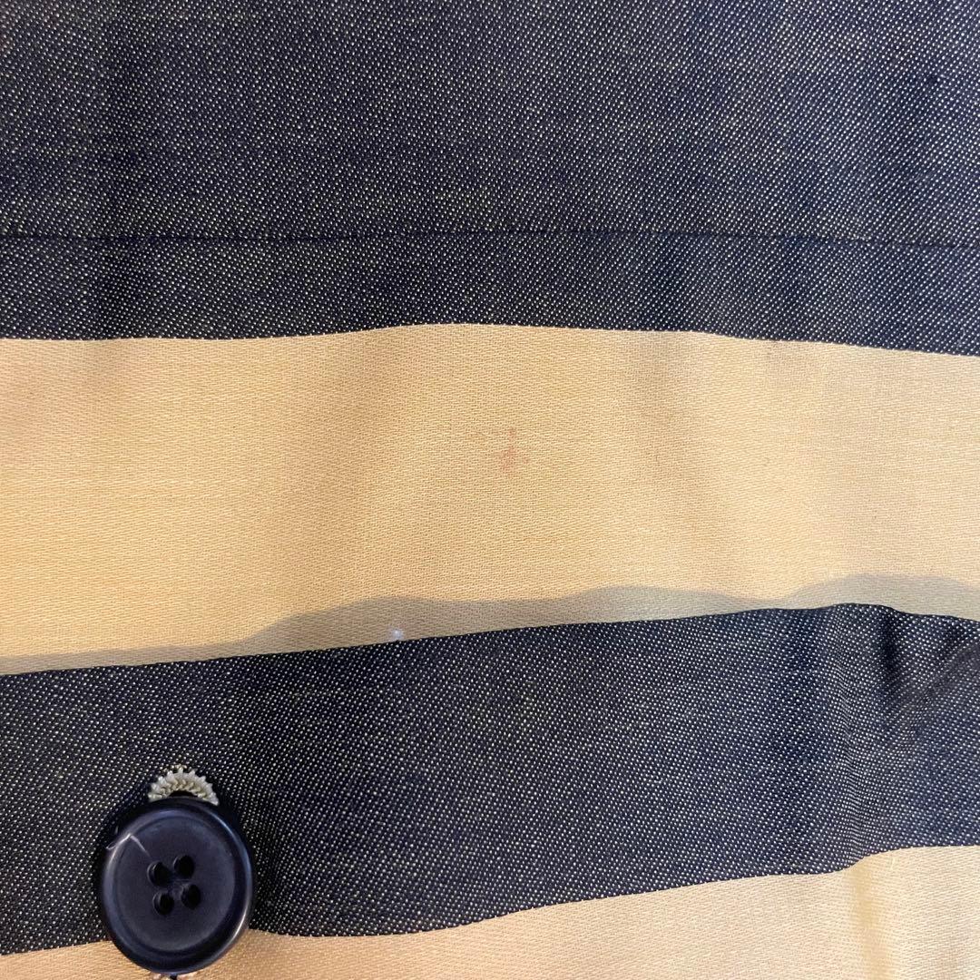 GRASS MEN'S ストライプ ダブルブレストスーツ セットアップ　レトロ