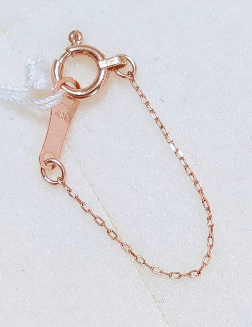 同梱 未使用品 k18 ピンクゴールド 5cm ネックレス 延長 チェーン