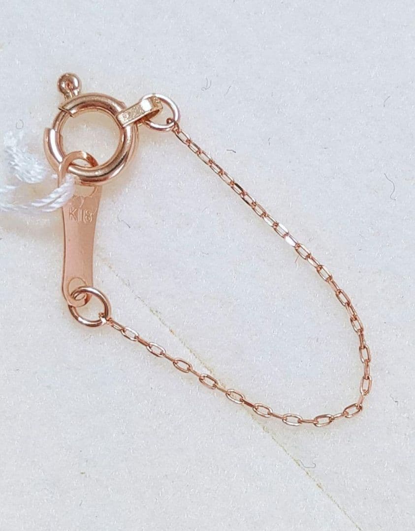 同梱 未使用品 k18 ピンクゴールド 5cm ネックレス 延長 チェーン