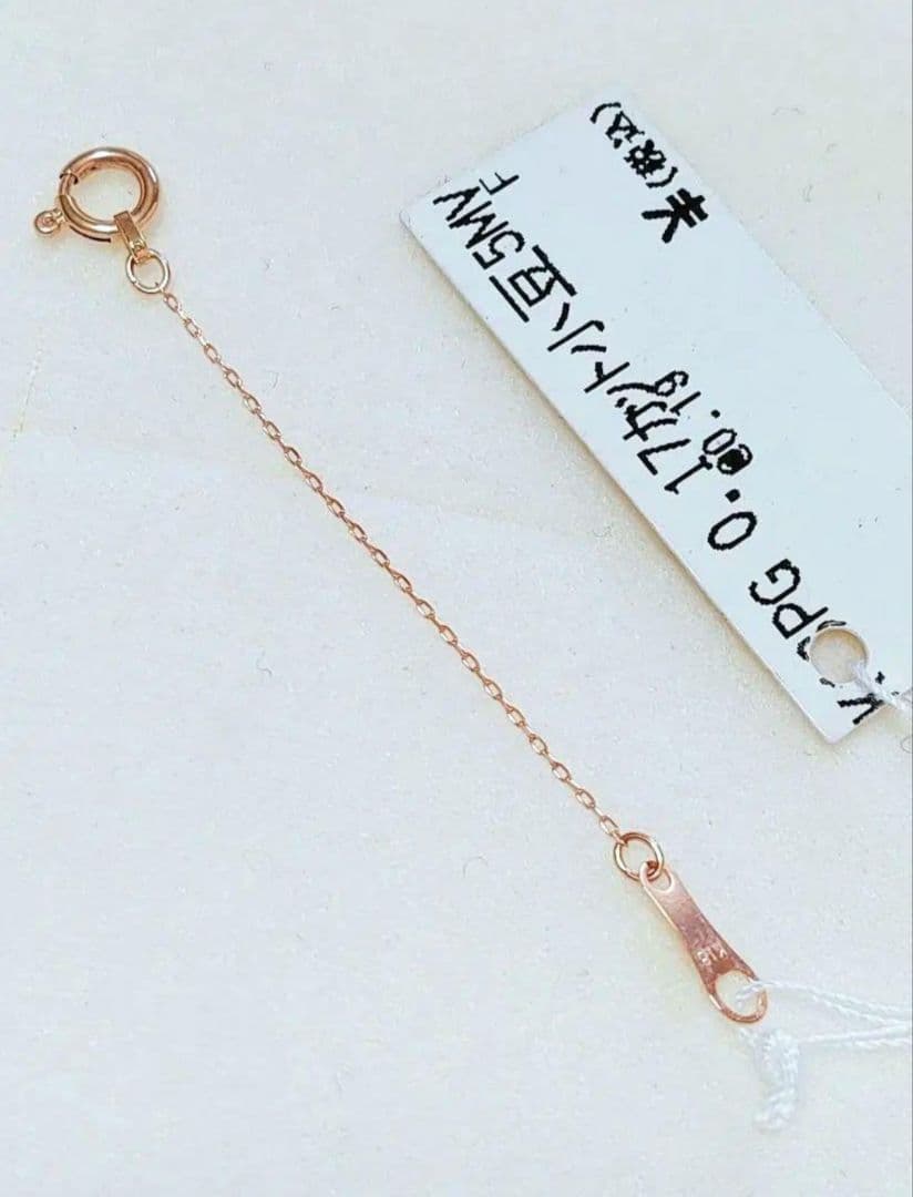 同梱 未使用品 k18 ピンクゴールド 5cm ネックレス 延長 チェーン