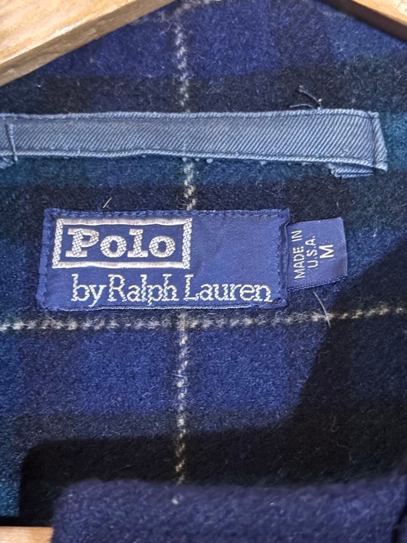 90sヴィンテージPoloByRalphLaurenメンズダッフルコートMサイズ