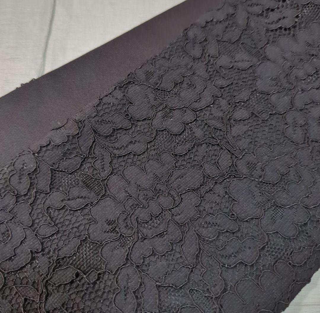 帯ベルト No.1795 黒レース×黒 和洋折衷コーデにも