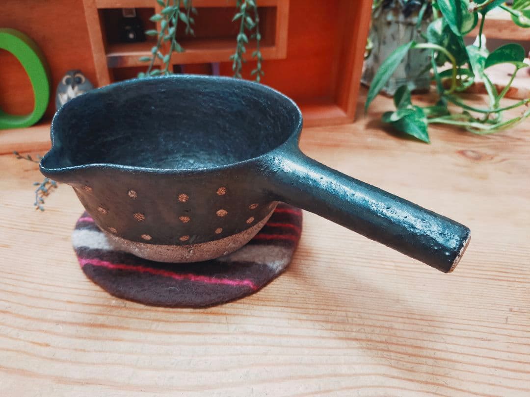 【uranon様】作家　野村亜矢　ドット　片手鍋　持ち手付き片口　鉢　皿　器
