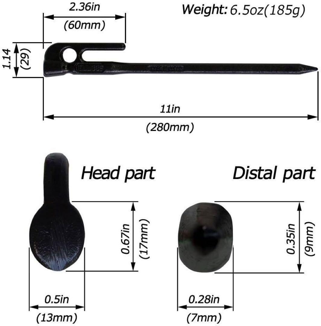 新品　エリッゼ　鍛造ペグ 焼入れ エリッゼステーク (11本セット)