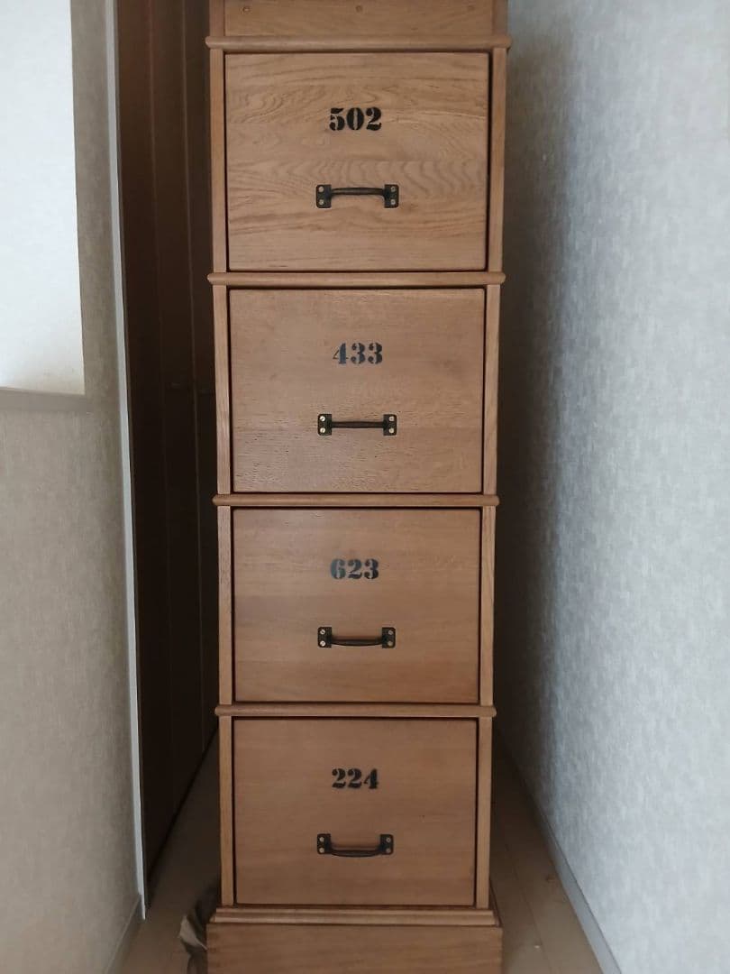 BOND FILE CABINET ライトブラウン（水までで出品終わります）