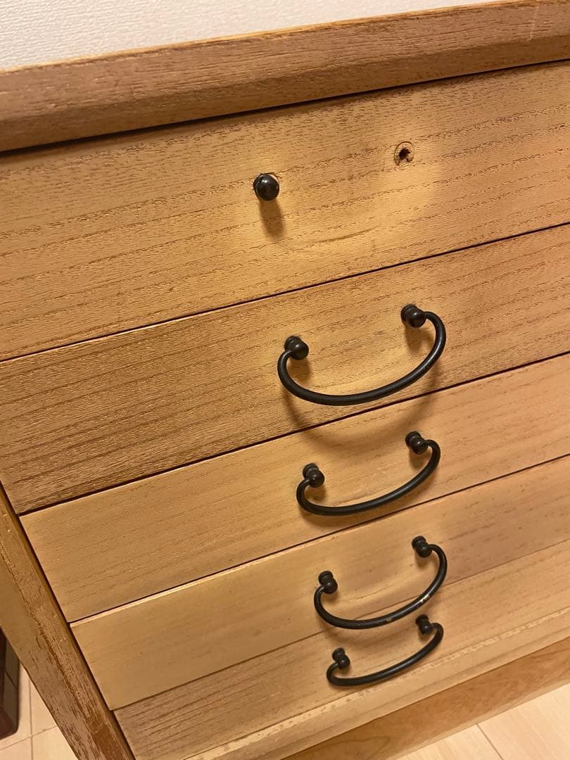 真　桐タンス　桐箪笥　着物　木製タンス 5段