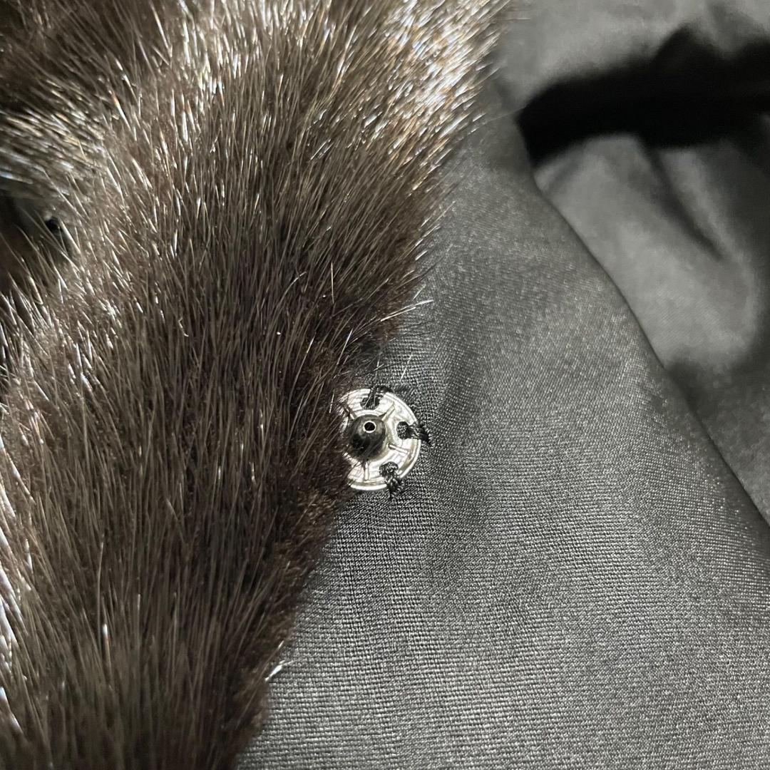 14371✨サガミンク 金サガ ポンチョ ケープコート フリンジ ビジュー