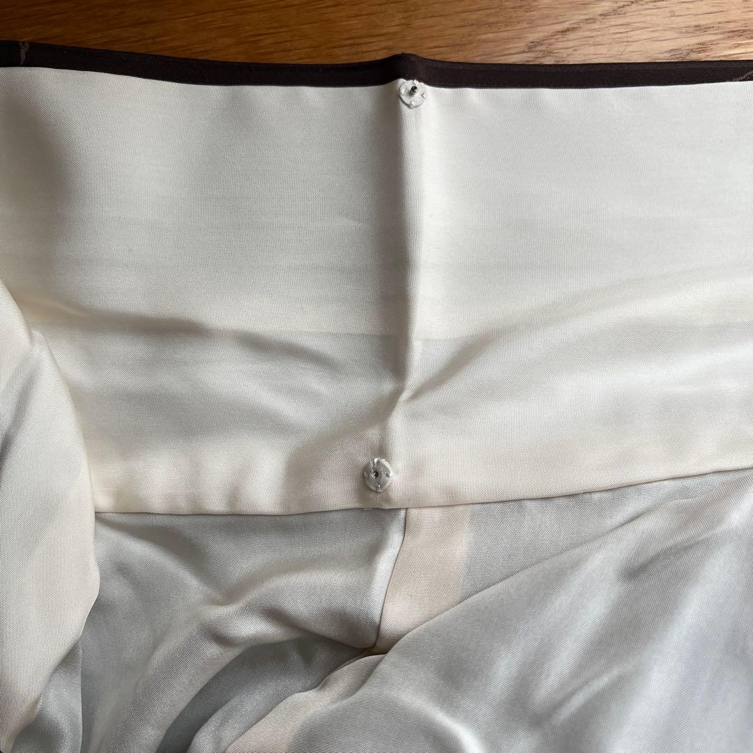 丹波縮緬　小紋 着物 ダークグレー 葉柄刺繍　長襦袢（着物と同サイズ）　セット