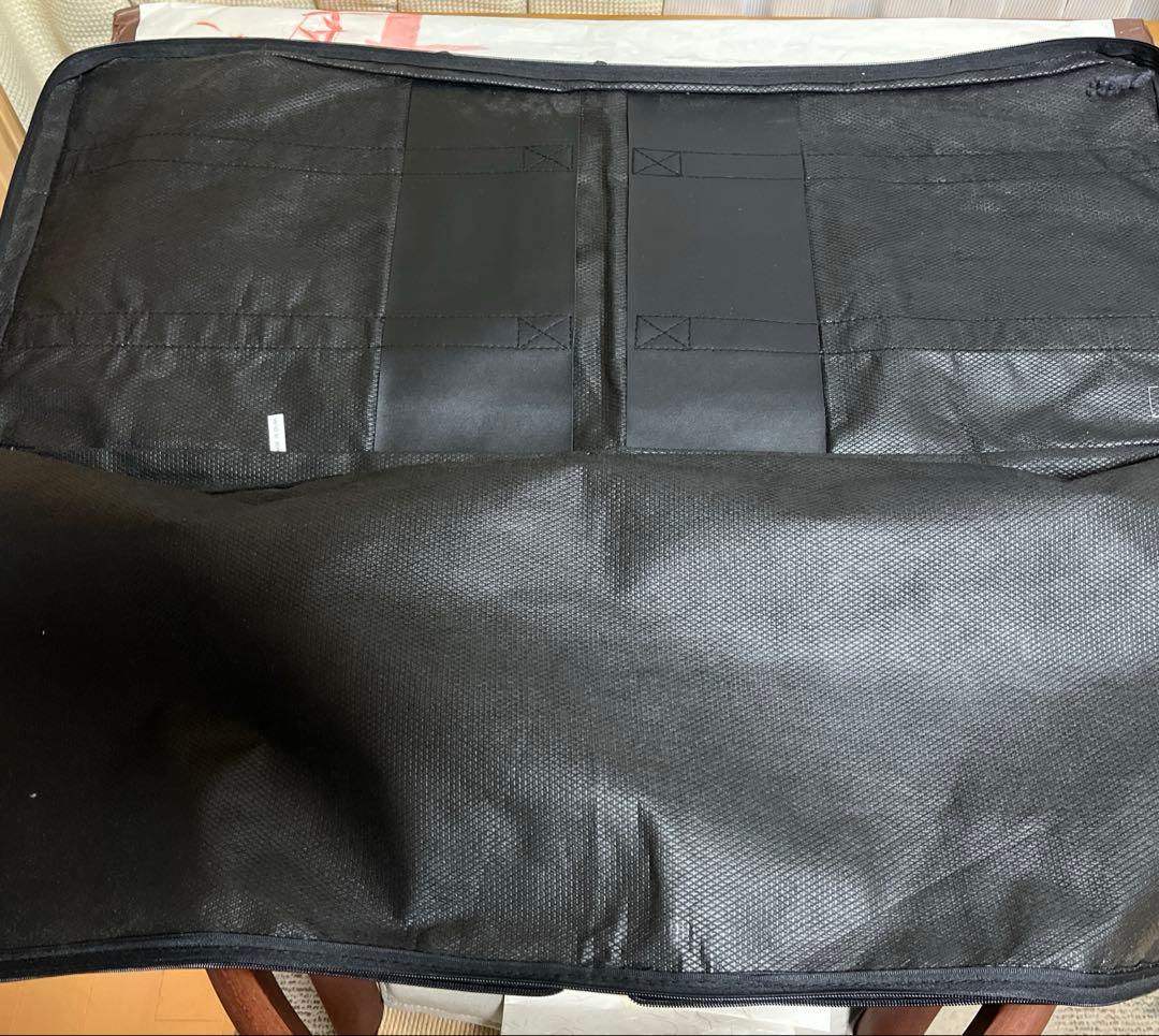 丹波縮緬　小紋 着物 ダークグレー 葉柄刺繍　長襦袢（着物と同サイズ）　セット