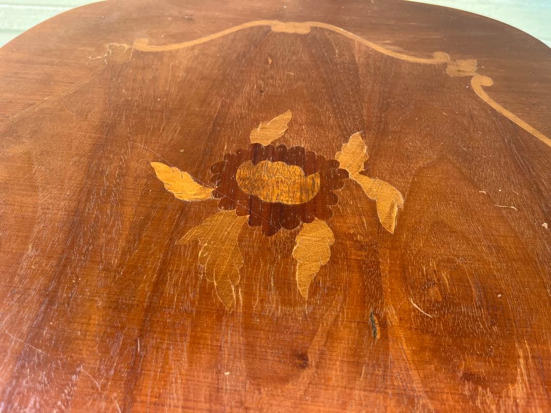 象嵌模様サイドテーブル カフェテーブル コーヒーテーブル ヨーロピアンクラシック