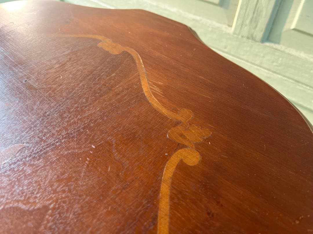 象嵌模様サイドテーブル カフェテーブル コーヒーテーブル ヨーロピアンクラシック