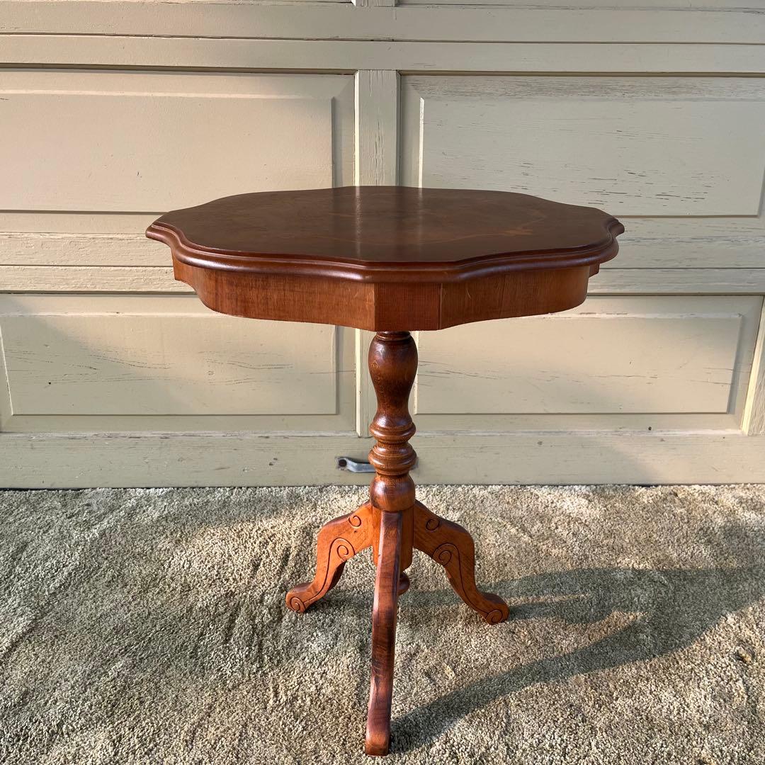 象嵌模様サイドテーブル カフェテーブル コーヒーテーブル ヨーロピアンクラシック