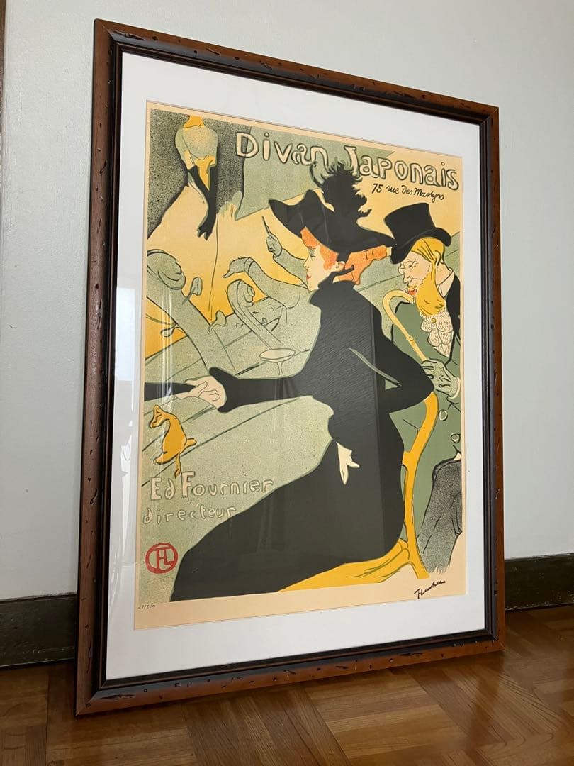 ロートレック　アートポスター　Divan Japonais リトグラフ作品